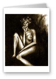 greeting card, artistic greeting card, stylish greeting car, birthday card, valentine card, christmas card, fine art greeting card, gift idea, unique greeting card, artist original greeting card, gift card, cool gift card,  mono tone, drawings, drawings card,mono tone drawing, femal nude drawing, nude drawing, female body drawing, woman's body drawing, top selling nude drawing art print 