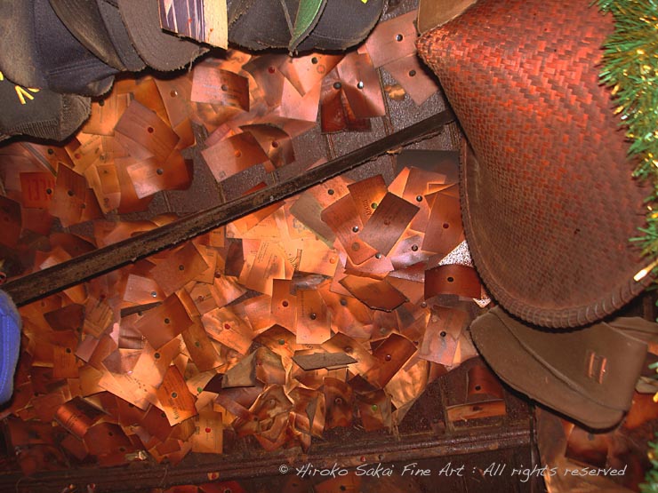 Heinold's First And Last Chance Saloon at Jack London square, ceiling, smoky ceiling, smoked business cards, time, time trip, history 