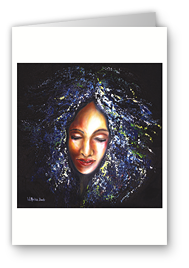 greeting card, artistic greeting card, stylish greeting car, birthday card, valentine card, christmas card, fine art greeting card, gift idea, unique greeting card, artist original greeting card, gift card, cool gift card,impressionism painting, woman's face close up, beautiful woman's face, beautiful woman's face painting like flower garden